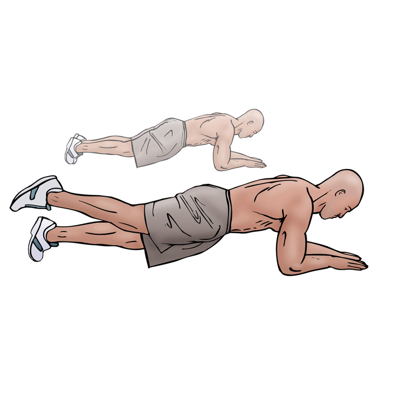 plank leg lifts