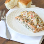 crab stuffed salmon