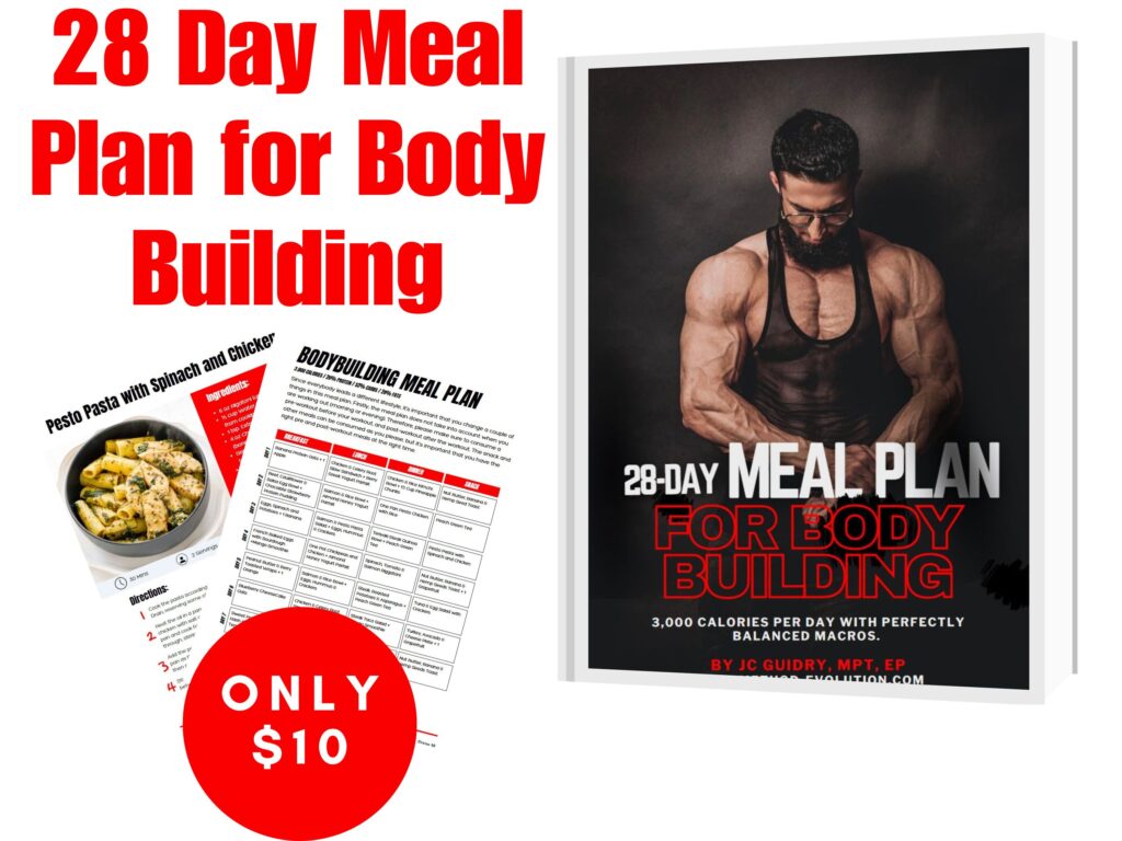 28 day meal plan body building jc guidry